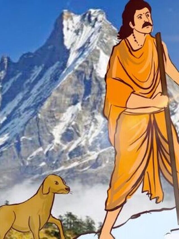 "युधिष्ठिर और कुत्ता कथा – धर्मराज की परीक्षा का प्रेरणादायक प्रसंग"